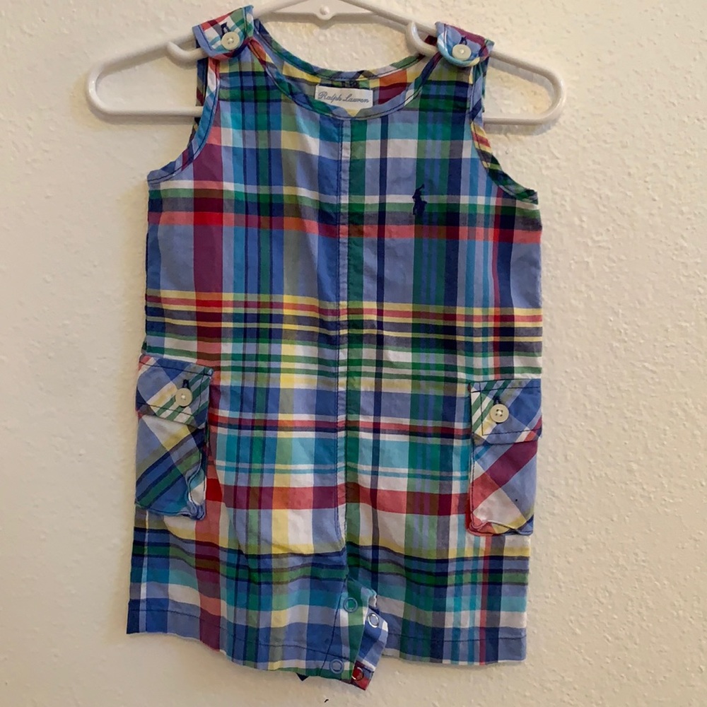 Plaid Ralph Lauren Romper 3m